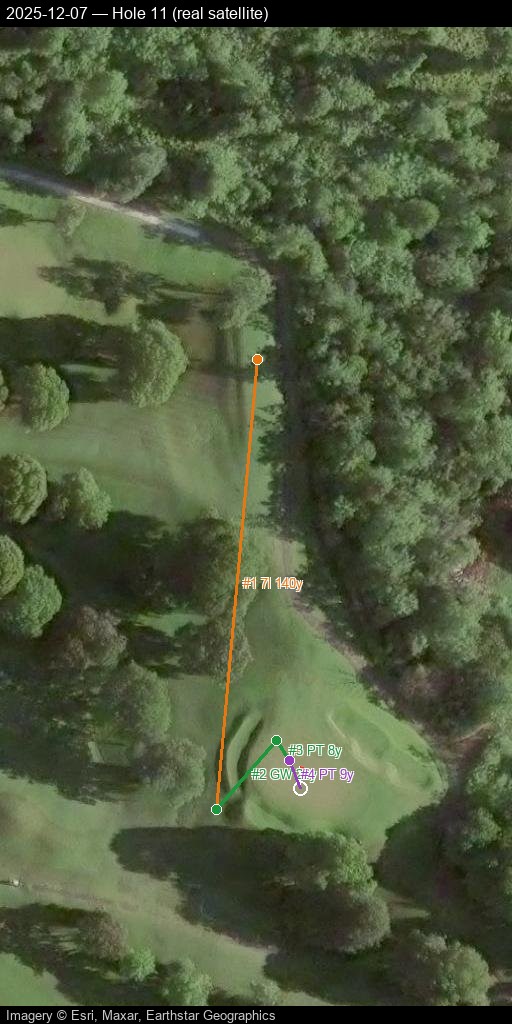 Hole 11, real satellite, 2025-12-07