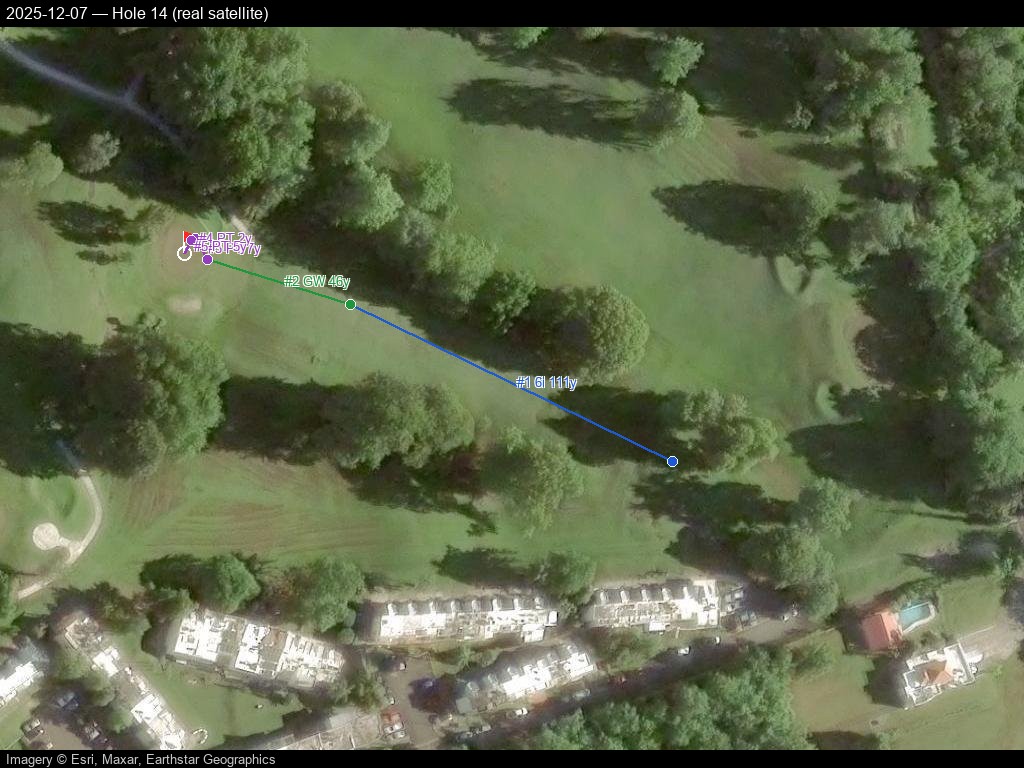 Hole 14, real satellite, 2025-12-07