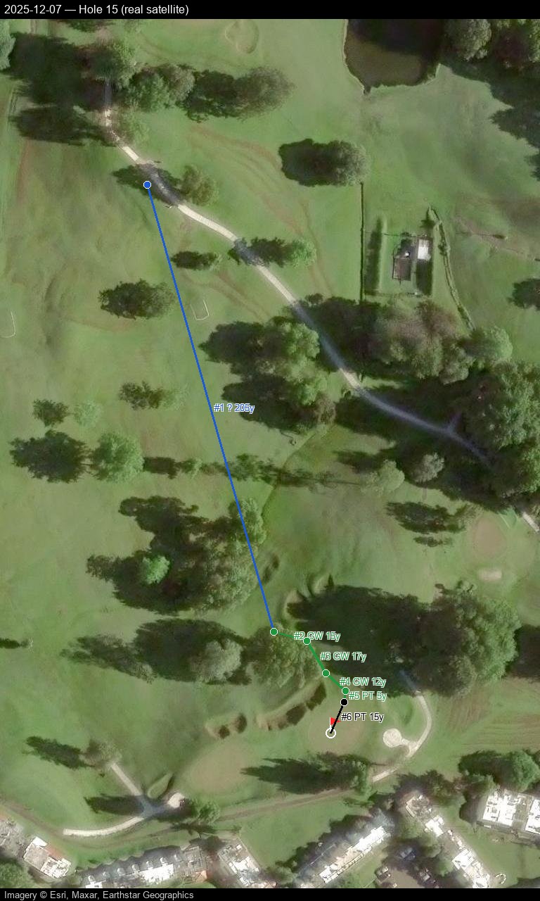 Hole 15, real satellite, 2025-12-07