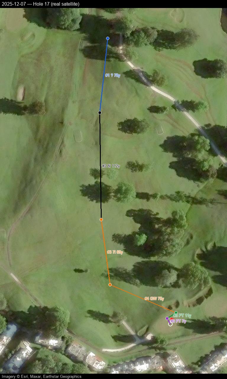 Hole 17, real satellite, 2025-12-07