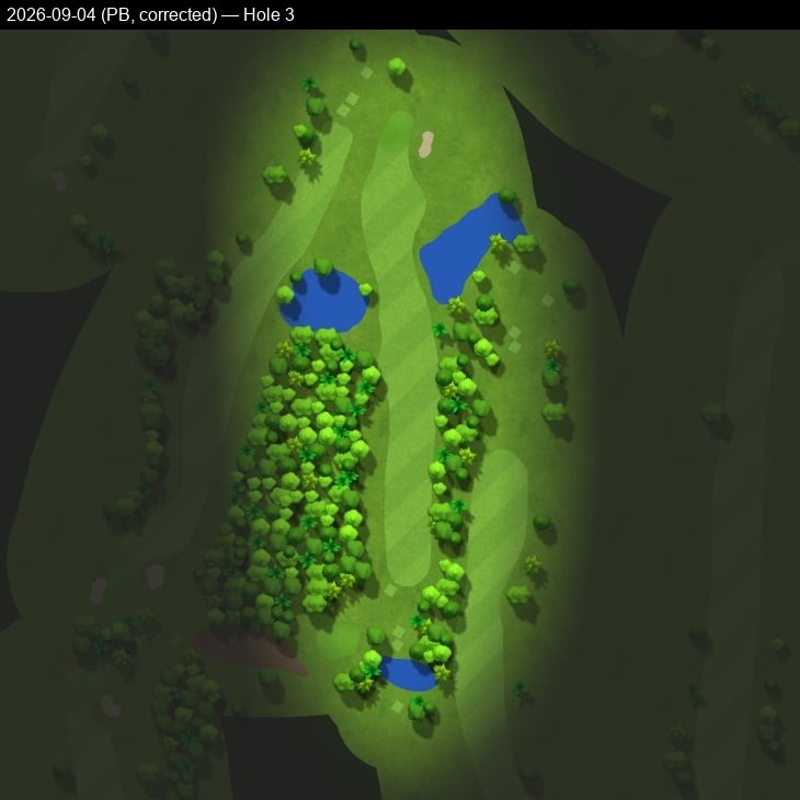 Hole 3, Garmin cartography, 2026-09-04