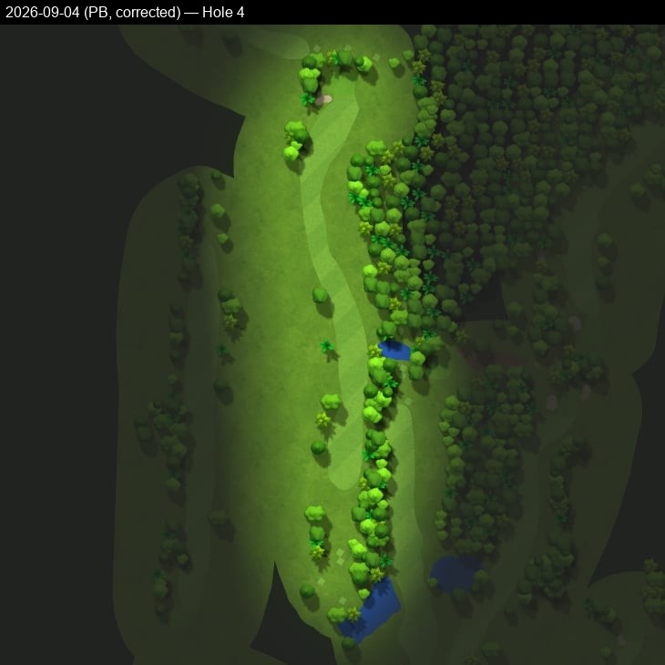 Hole 4, Garmin cartography, 2026-09-04