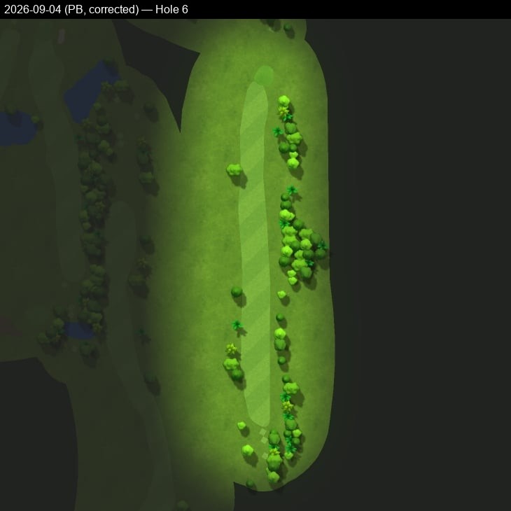 Hole 6, Garmin cartography, 2026-09-04