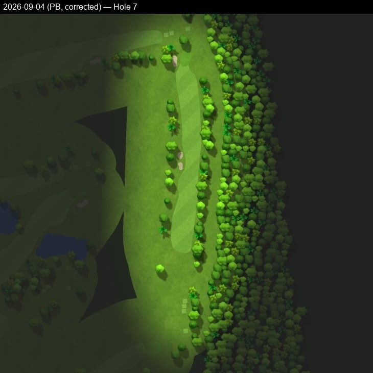 Hole 7, Garmin cartography, 2026-09-04