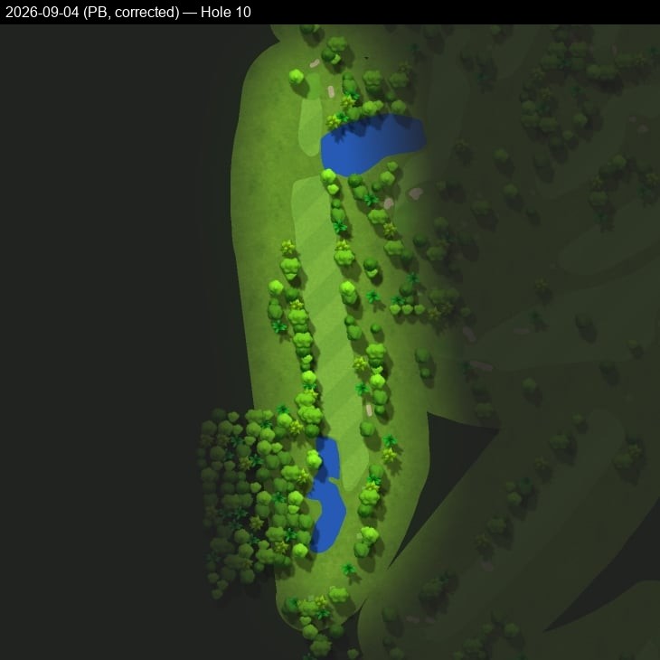 Hole 10, Garmin cartography, 2026-09-04