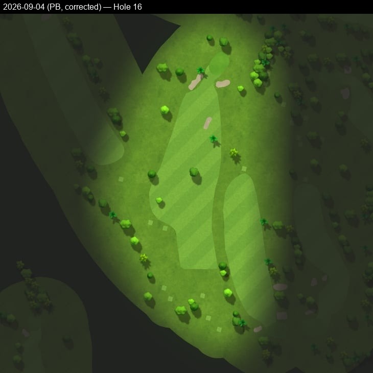 Hole 16, Garmin cartography, 2026-09-04