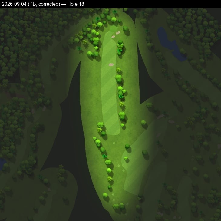 Hole 18, Garmin cartography, 2026-09-04