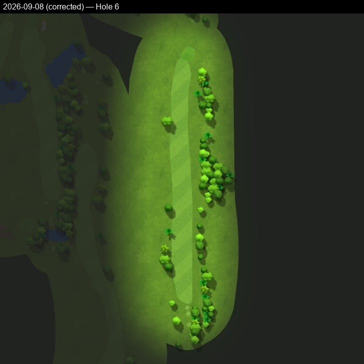 Hole 6, Garmin cartography, 2026-09-08