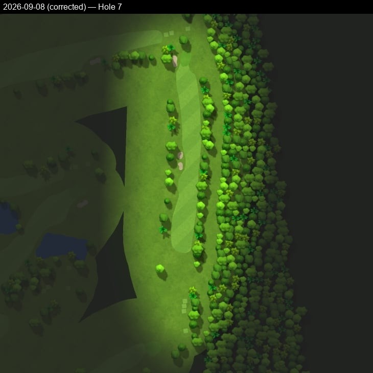 Hole 7, Garmin cartography, 2026-09-08