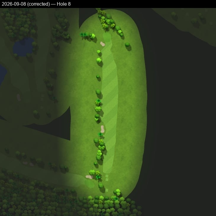 Hole 8, Garmin cartography, 2026-09-08
