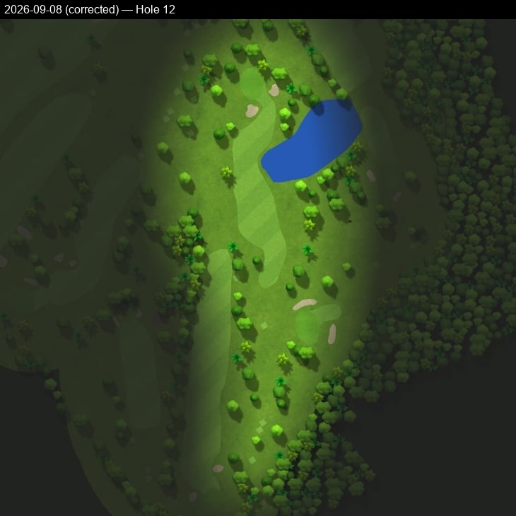 Hole 12, Garmin cartography, 2026-09-08