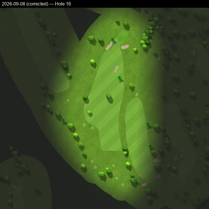 Hole 16, Garmin cartography, 2026-09-08