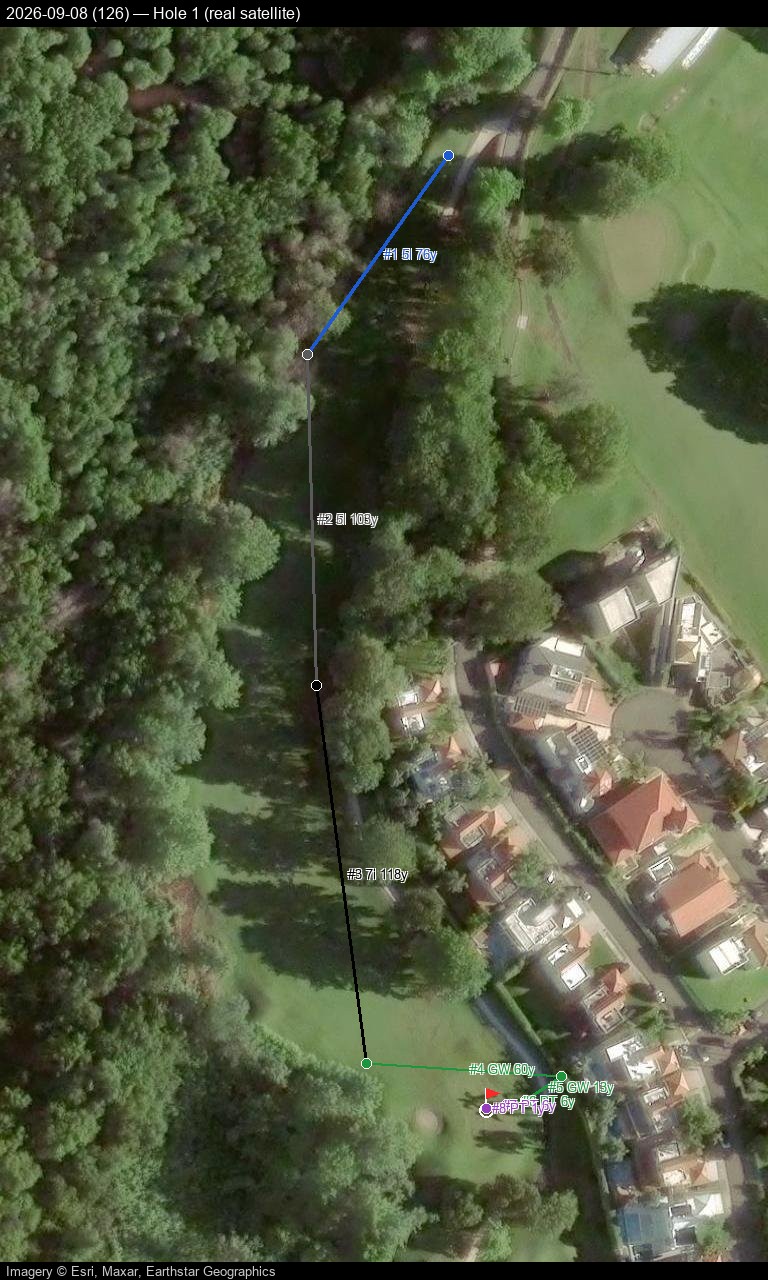 Hole 1, real satellite, 2026-09-08