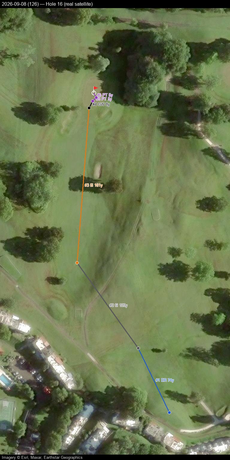 Hole 16, real satellite, 2026-09-08
