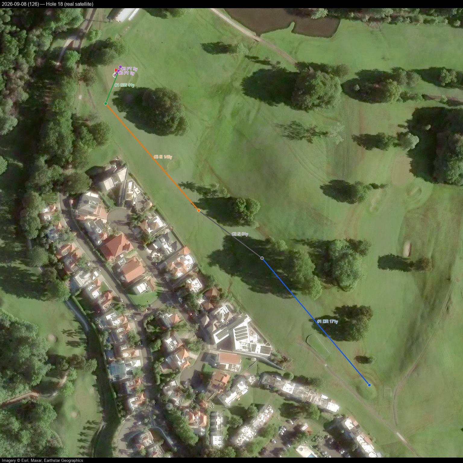 Hole 18, real satellite, 2026-09-08